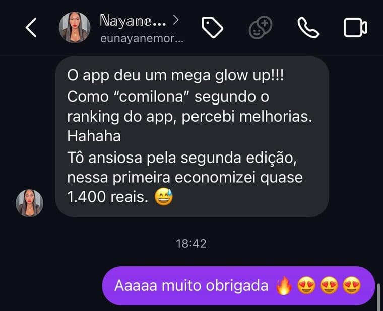 Depoimento de Nayane — Vitória em Dobro